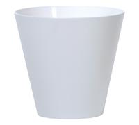 Prosperplast Maceta TUBUS 28,5L - Alta Capacidad - Diseño Moderno - Resistente a la Intemperie White