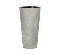 Prosperplast Maceta TUBUS SLIM CORTEN 3,3L. con Depósito - 150x150x286 - Cobre Cemento