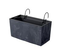 Prosperplast Maceta URBI CASE BETON EFFECT W 395x185x195 Hormigón con Ganchos de Sujección y Depósito Deep Blue