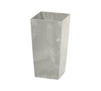 Prosperplast Maceta URBI SQUARE BETON EFFECT 7,2L con Depósito y Dimensiones 170x170x325 en Color Hormigón para Decoración en Interiores y Exteriores
