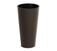 Prosperplast Macetero Alto y Redondo,sin depósito, de 25x25x47,6cm, Capacidad de 9 L.