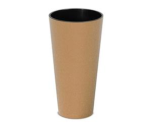 Prosperplast Macetero Alto y Redondo,sin depósito, de 25x25x47,6cm, Capacidad de 9 L.