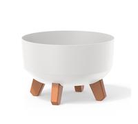 Prosperplast Macetero Café Sin Depósito GRACIA 23,5 X 23,5 X 15,5 Cm 3,8 L White 3,8