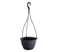 Prosperplast Macetero Colgante splofy Round w 3l., Dimensiones (mm) 230x230x145, Color Antracita
