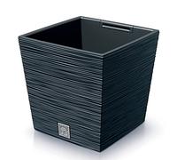 Prosperplast Macetero Color Antracita, con depósito, colección Furu, de 29,5 x 29,5 x 29 cm, Capacidad de 14 L.