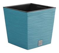 Prosperplast Macetero colección Furu Azul escandinavo con depósito 24x24x23,5 cm 7,5 L