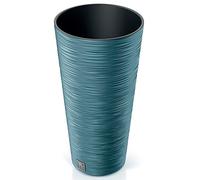 Prosperplast Macetero colección Furu azul escandinavo con depósito 30 x 30 x 57,5 cm 15 L