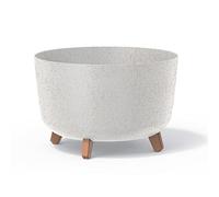 Macetero GRACIA Antracita Eco 39x39x25,7cm - Prosperplast Blanco roto 21,5