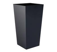 Prosperplast Macetero Zanvic Urbi 26,6 Litros de Plástico Fower Pot con Interior Liner 27 X 27 X 50 Cm Blanco - Ideal para Flores en Interior y Exterior Anthracite