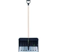 Prosperplast, quitanieves para nieve ALPINUS ECO, color negro mate, 38x55 cm, con mango de madera, modelo PPILT55-S411
