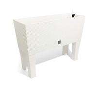 Maceta alta 30 l prosperplast rato case high de plástico en color blanco, 46 (alto) x 60 (ancho) x 25 (profundo) cms