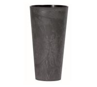 PROSPERPLAST Tubus Slim Effect de plástico CON depósito en color Cemento, 57,2 (alto) x 30 (ancho) x 30 (profundo) cms