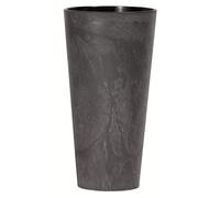 PROSPERPLAST Tubus Slim Effect de plástico CON depósito en color Cemento, 57,2 (alto) x 30 (ancho) x 30 (profundo) cms