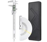 Proster Calibre Digital 200 mm Pie de Rey Acero Inoxidable Electrónico con Galgas de Espesores 0.04-0.88mm Fraccion/Pulgada/Metrica Medición de Longitud Ancho Profundidad Diámetro Interior Exterior