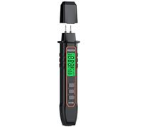 Proster Medidor de Humedad Detector de Humedad Tipo Pin con 2 Modos, 7 Escalas de Calibración, Medición de Temperatura y Pantalla LCD Tricolor Humidímetro para Paredes, Madera y Ladrillos