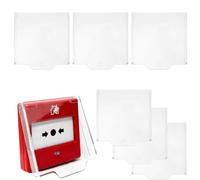 Protección Pulsador Incendio Compatible Menvier Gent Protección | , para acceso para rápido , plástico transparente, 6 unidades pack, evita golpes accidentales
