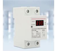Protection Teleruttore 2 ModuliDevice Protector de Montaje en Carril DIN 230V 40A Recuperación Automática Sobretensión Subtensión