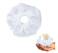 Protector Anti Gotas Faldones de Velas, Blanco Comunión Protector de Goteos, Vela de Comunión Faldón, para Mesa de Vela para Bautizo Boda Cumpleaños (A)