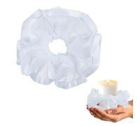 Protector Anti Gotas Faldones de Velas, Blanco Comunión Protector de Goteos, Vela de Comunión Faldón, para Mesa de Vela para Bautizo Boda Cumpleaños (B)