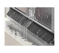 Protector antigoteo para Lluvia, Tapa antigoteo Extra Ancha - Protector contra la Intemperie Autoadhesivo para Puertas y Ventanas, Tira de Barrera de Agua para umbral de fácil instalación, d