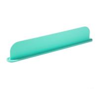 Protector antisalpicaduras de silicona para fregadero, panel posterior contra salpicaduras de agua en cocina y baño, reutilizable y apto para lavavajillas, 49 x 5 x 8,5 cm, gris (verde menta)