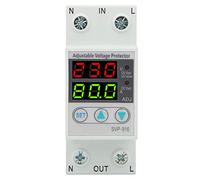 Protector Automático de Sobretensión y Subtensión SVP - 916 230V Ajustable 40A / 63A / 80A - Control Preciso con Pantalla de Voltaje, Ajustes Personalizables para Instalaciones (40A)