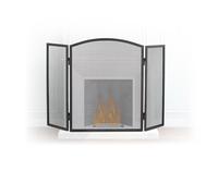 Relaxdays 10022304 - Protector de Chimenea para Niños, Negro, 3x96x62 cm | Medidas 62 x 96 x 1 cm, diseño seguro y moderno para proteger a los más pequeños.