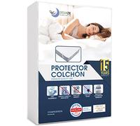 Protector Colchon 150x200 Impermeable Antiacaros Made in EU & Oeko Tex Dreamzie - Funda Colchon 150x200 4 Esquinas Elásticas