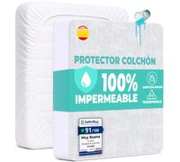 Protector Colchón 60x120 cm Funda Colchón Impermeable de Algodón Sábana Impermeable Protectora para Cuna Cubre Colchón Transpirable Cover Hipoalergénico Antiácaros Antibact. Lavable a Máquina Size: