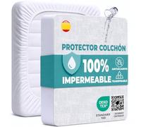 Protector Colchón 70x140 cm Funda Colchón Impermeable de Algodón Pack 2 Sábana Impermeable Protectora para Cuna Cubre Colchón Transpirable Hipoalergénico Antiácaros Antibact. Lavable a Máquina