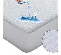 Protector Colchón Impermeable Resistente Base de Poliuretano 90x200cm 105x200cm 135x200cm 150x200cm 160x200cm 180x200cm 200x200cm Acolchado Antiácaros Transpirable Extra suave Ajustable
