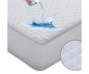 Protector Colchón Impermeable Resistente Base de Poliuretano 90x200cm 105x200cm 135x200cm 150x200cm 160x200cm 180x200cm 200x200cm Acolchado Antiácaros Transpirable Extra suave Ajustable
