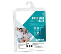 Protector Colchón Rizo Varias medidas Transpirable Ajustable RIZO DIAMANTE. ANTIÁCAROS y TRANSPIRABLE - Rams