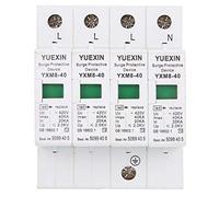 Protector contra Sobretensiones, Dispositivo de Descargador de bajo Voltaje de Protección de la Casa 4P 40Ka Protector para Protección contra Rayos Din Rail 220V