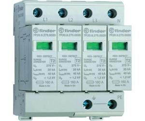 Protector contra sobretensiones Finder 7P.25.8.275.1020, tipo 2, serie 7P, grado de protección IP20 (7P.25.8.275.1020)