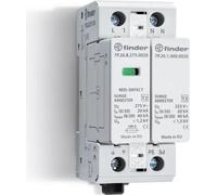 Protector contra sobretensiones (pararrayos) Finder, tipo 2, monofásico, con varistor y protección contra chispas
