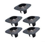 Protector de aspersor de césped recortable, protector de cabeza de riego de PVC resistente contra daños en el cortacésped, collar de aspersor negro para anillo para accesorios de riego de jardín (5
