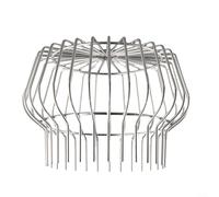 Protector de canalón de acero inoxidable, boquilla redonda para colador de hojas, cubierta de malla para drenaje de techo, filtro protector de tubería antiobstrucción, ajuste flexible para tamaños de