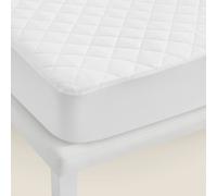 Protector de colchón acolchado | Antialérgico | Impermeable | Antiácaros| Silencioso | PIKOLIN HOME White 150 x 196 cm
