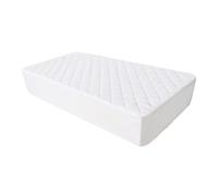 Protector de Colchón acolchado impermeable, de fibra para la cama de 150 , Cubre-colchón Anticarro, Transpirable, Extra suave, Medidas 150x190/200cm, Blanco