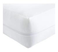 Protector De Colchón Funda con altura 27 cm, Funda de Colchón con Cremallera Antiacaros, Transpirable con Cremallera 100 Microfibra, Protector Tacto Liso y Suave
