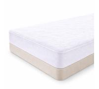 Protector de Colchón Impermeable de Rizo Ajustable - Transpirable, Antiácaros, Suave y Silencioso, Protección Total contra Líquidos, Manchas y Sudor, Lavable a Máquina, Ideal para Camas Individuales y