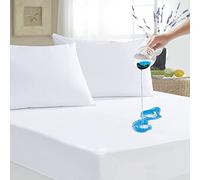 Protector de colchón para cama individual de rizo de algodón