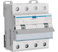 Protector de corriente con protección de línea de 4 polos, 10 kA - Disyuntor de alimentación B16 / 0,03 A ADX416D