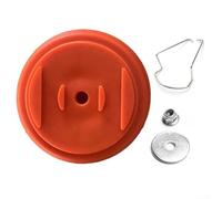 Protector de cortadora de césped, paquete de 3 cubiertas de plástico para piezas, accesorio de corte seguro, verde, negro, naranja, rojo (naranja)
