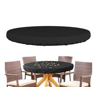 Protector de mesa al aire libre resistente a los rayos UV tela | Funda Protectora Redonda para Patio Café Plegable Estándar Exhibición Fiesta Banquete Escritorio