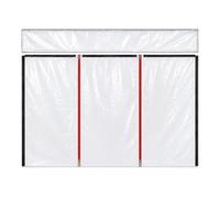 Protector de polvo modular con cremallera - 150 µ LDPE transparente - Ampliable en ancho y alto - para construcción, remodelación, renovación, demolición y pintura (Smart Wall 330)