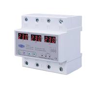 Protector de sobretensión y subtensión ajustable trifásico con recuperación automática, reinicio de 63 A y 380 V