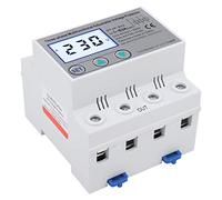 Protector de Voltaje 230V/400VAC 63A Protector de Voltaje Ajustable LCD Trifásico Multifuncional con Reinicio Automático Funciones Completas Rendimiento Estable(63A)