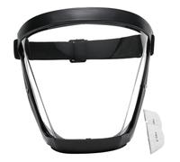 Protector Facial con 2 filtros de algodón antivaho de Alta definición con Correas Ajustables para Viento, Arena, Polvo, Agua, Humos de Aceite, Blanco y Negro